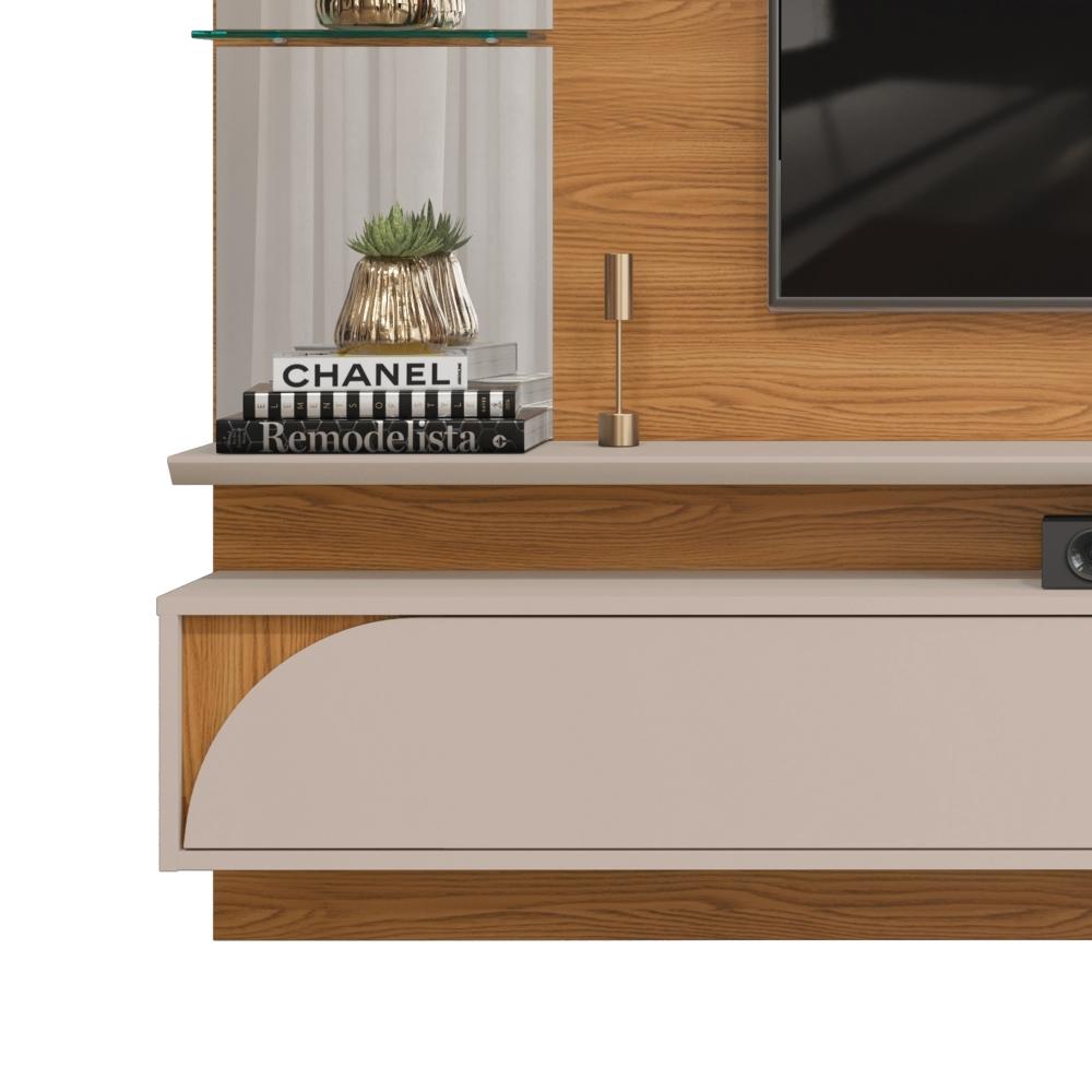 Painel para TV com Espelhos Luaner Carvalho Griz