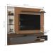 Painel para TV com Espelhos Luaner Freijo Cinza