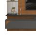 Painel para TV com Espelhos Luaner Freijo Cinza