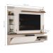 Painel para TV com Espelhos Luaner Off White Freijo