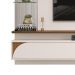 Painel para TV com Espelhos Luaner Off White Freijo