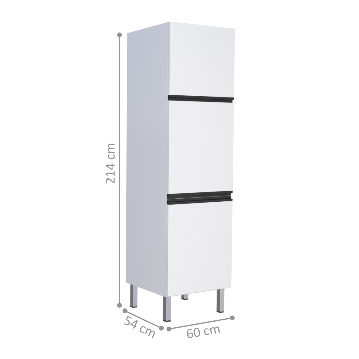 Paneleiro de Cozinha 3 Portas Careiro Branco