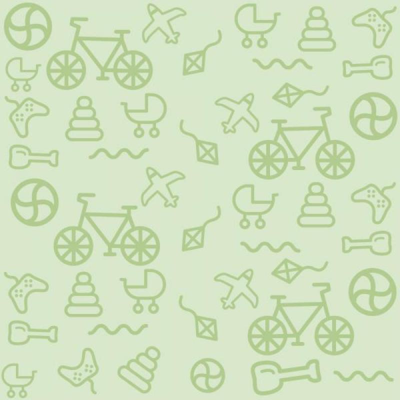 Papel de Parede Infantil Brinquedos