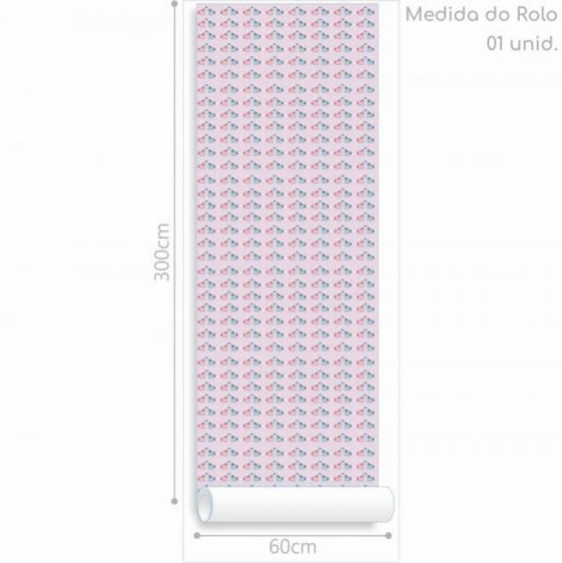 Papel de Parede Infantil Casal Unicórnio