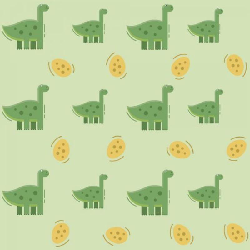 Papel de Parede Infantil Dinossauros e Ovos