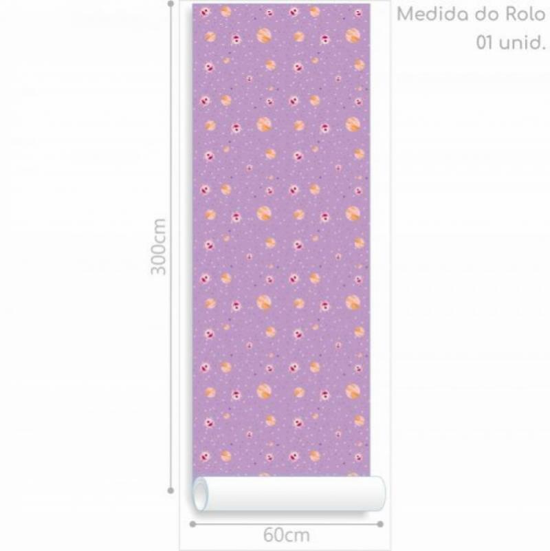 Papel de Parede Infantil Espaço ET e Planetas