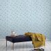 Papel de Parede Infantil Flor Azul