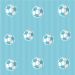 Papel de Parede Infantil Futebol Azul