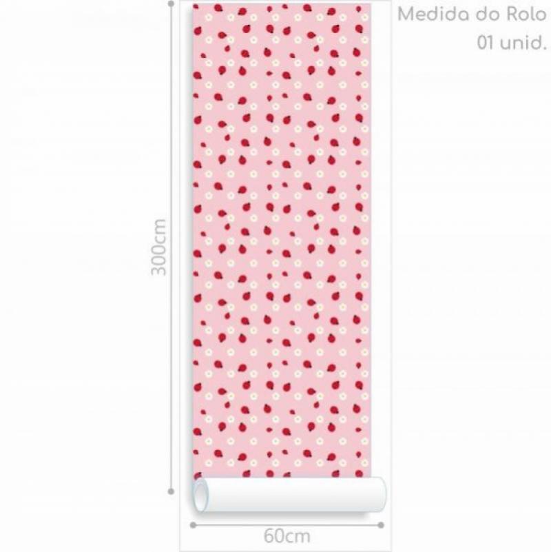 Papel de Parede Infantil Joaninha