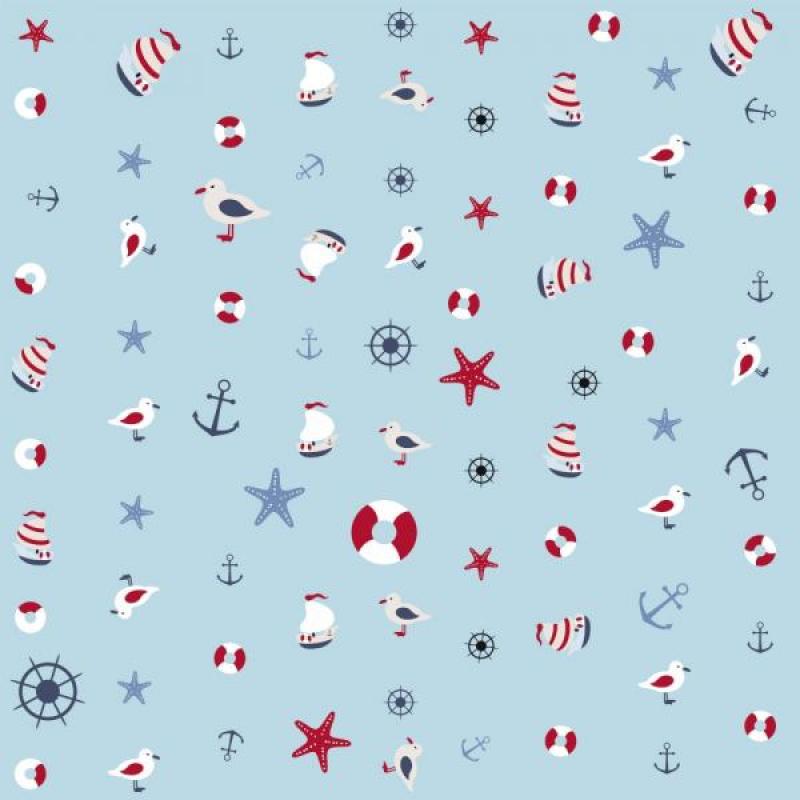 Papel de Parede Infantil Marinheiro