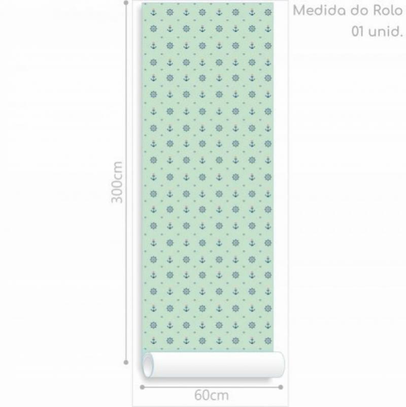 Papel de Parede Infantil Marinheiro Verde