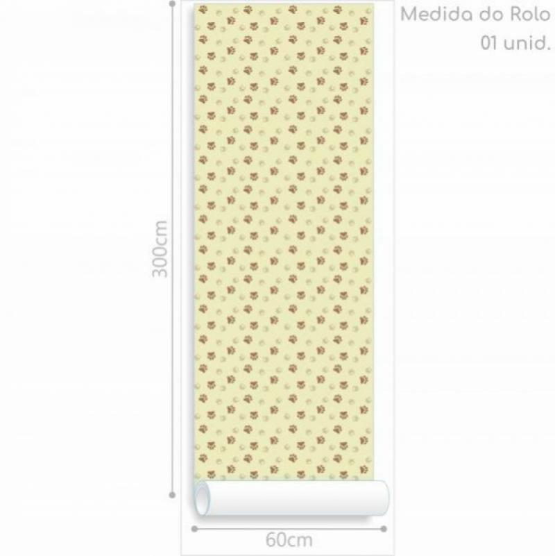 Papel de Parede Infantil Patinhas Cachorro