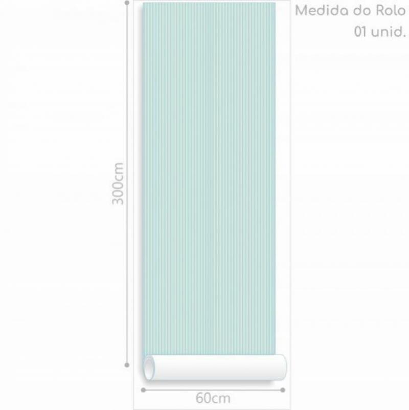 Papel de Parede Infantil listrados Azul