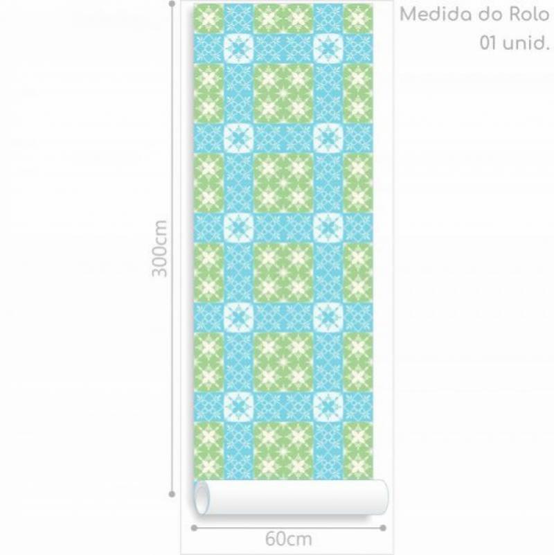 Papel de Parede Kids Azuleijo Português Faro