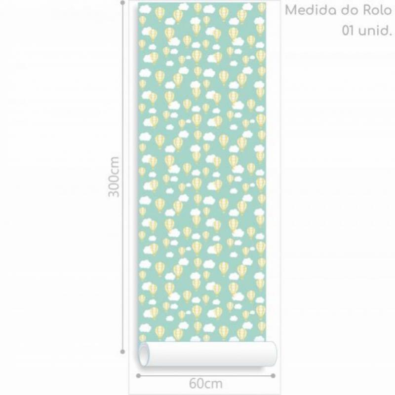 Papel de Parede Kids Balões Amarelo