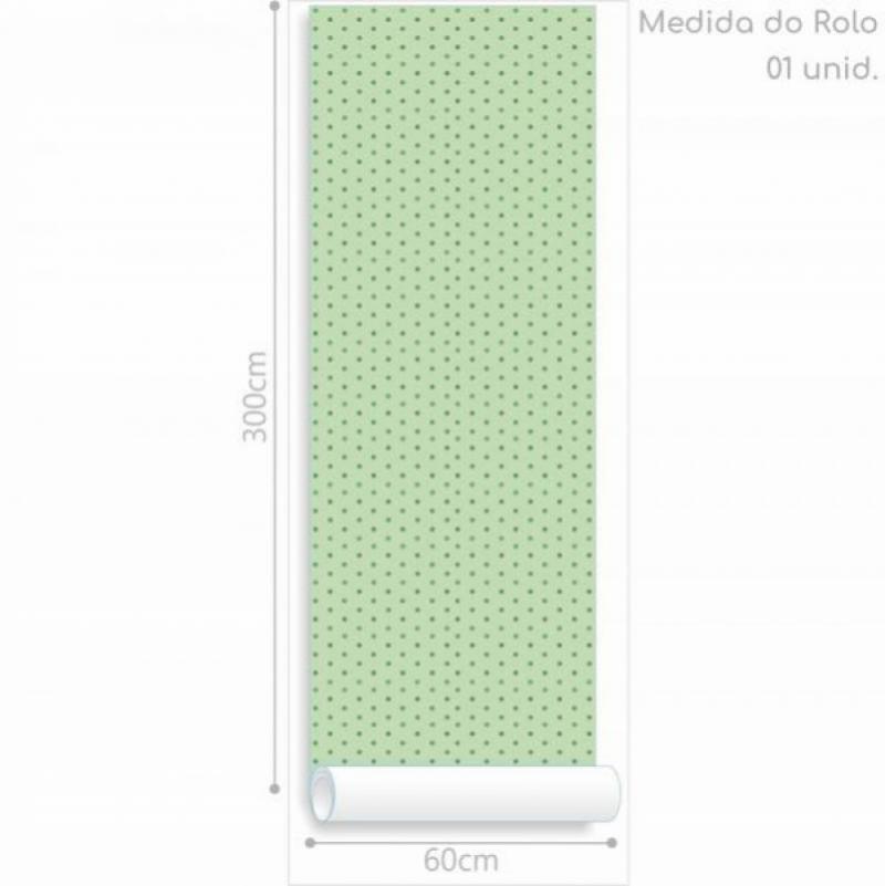 Papel de Parede Kids Bolinhas Verde Degradê