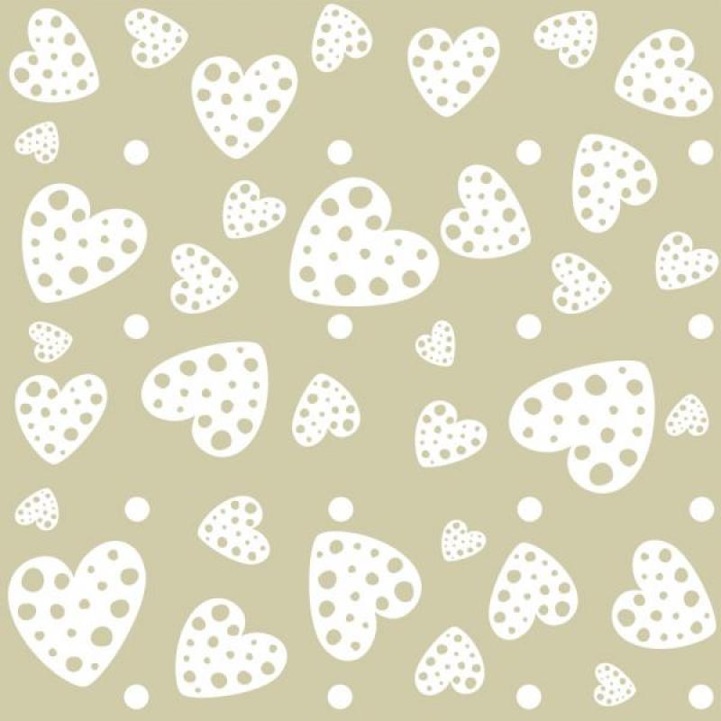 Papel de Parede Kids Corações Pastel