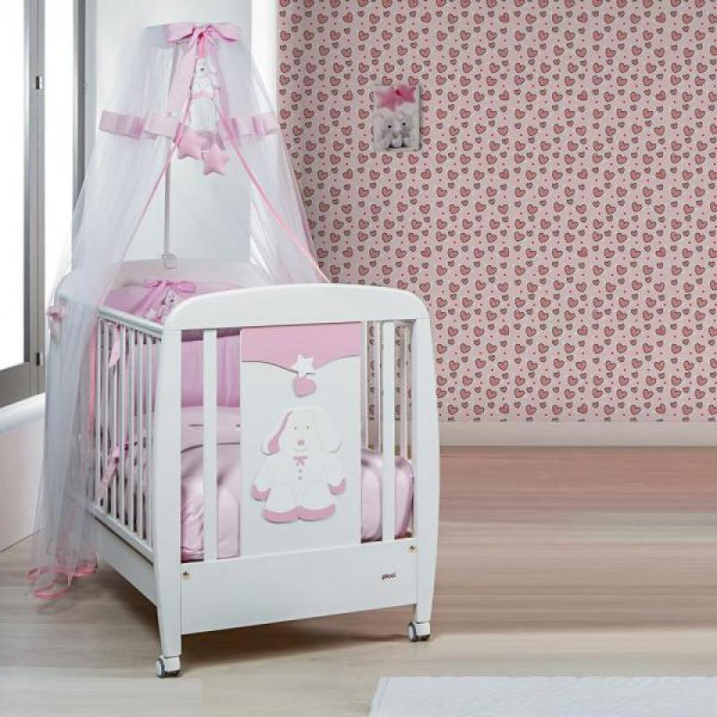 Papel de Parede Kids Corações com Asas