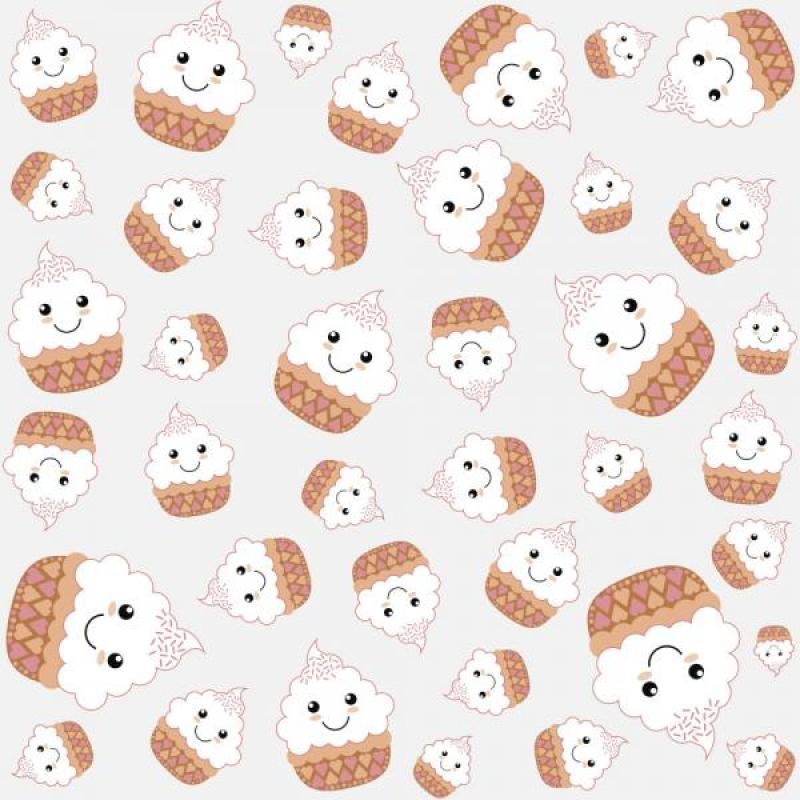 Papel de Parede Kids Cup Cakes