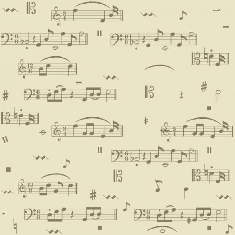 Papel de Parede Kids Notas Musicais