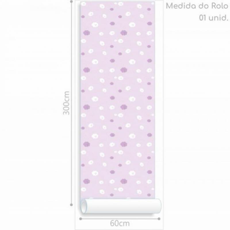 Papel de Parede Kids Nuvem Menina