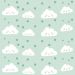 Papel de Parede Kids Nuvem Verde