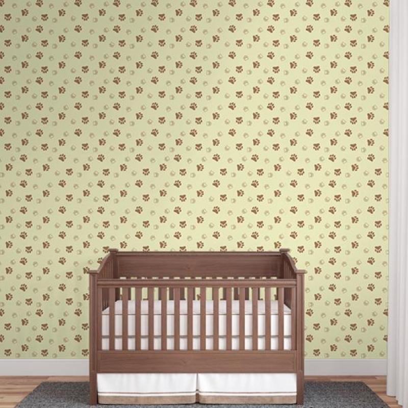 Papel de Parede Kids Patinhas Cachorro