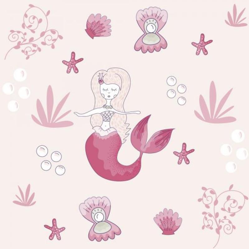 Papel de Parede Kids Sereia