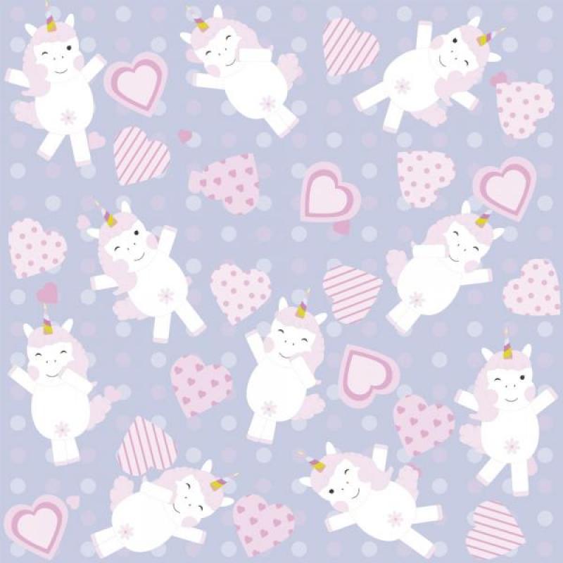 Papel de Parede Kids Unicórnio Baby