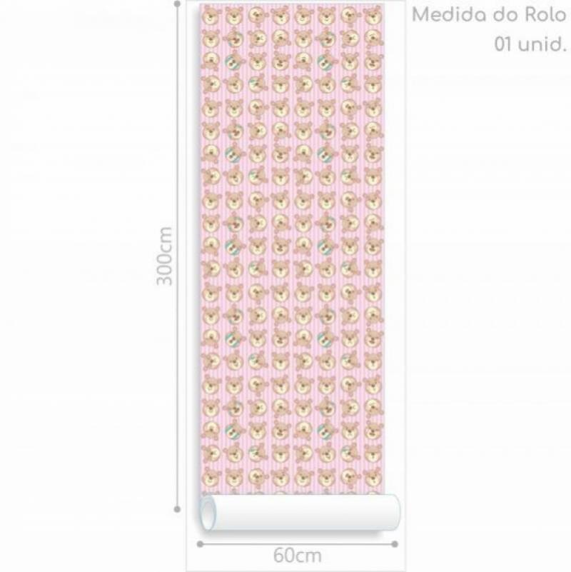 Papel de Parede Kids Ursinho Divertido
