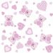 Papel de Parede Kids Ursinho Menina