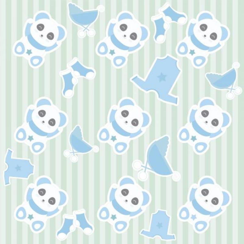 Papel de Parede Kids Ursinho Menino