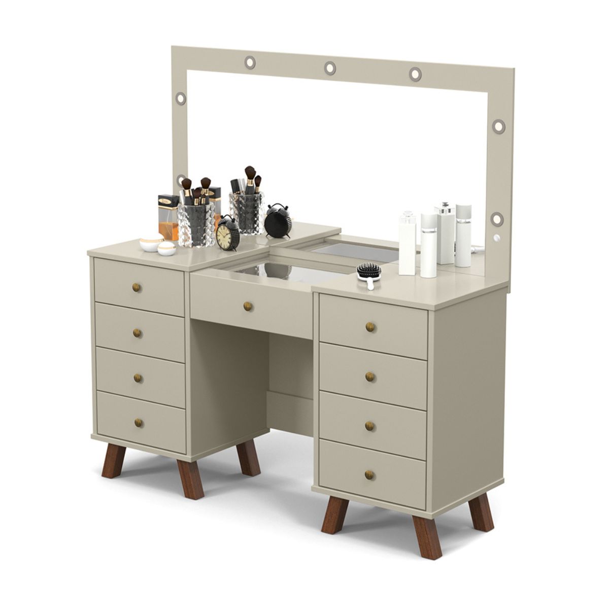 Penteadeira 9 Gavetas Camarim Fernanda Off White