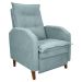 Poltrona  Reclinável Leeds Boucle Azul
