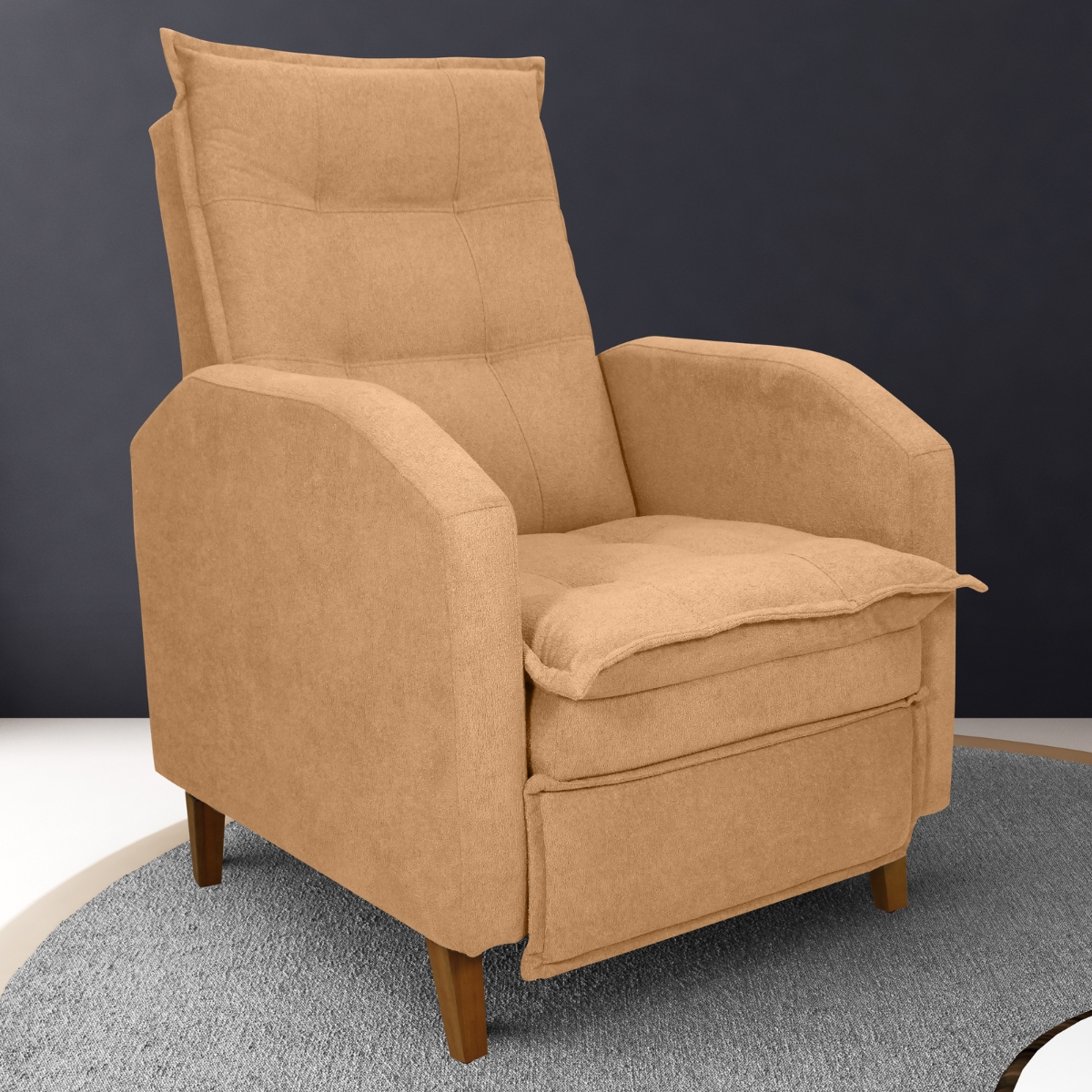 Poltrona  Reclinável Leeds Boucle Ferrugem