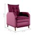 Poltrona  Reclinável Leeds Veludo Turkey Marsala