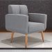 Poltrona Decorativa Itaqui Boucle Cinza