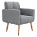 Poltrona Decorativa Itaqui Boucle Cinza
