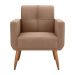 Poltrona Decorativa Itaqui Boucle Marrom