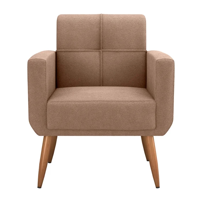 Poltrona Decorativa Itaqui Boucle Marrom