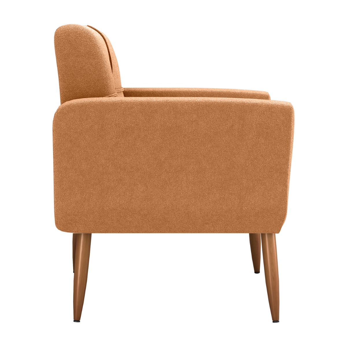Poltrona Decorativa Itaqui Boucle Mostarda 