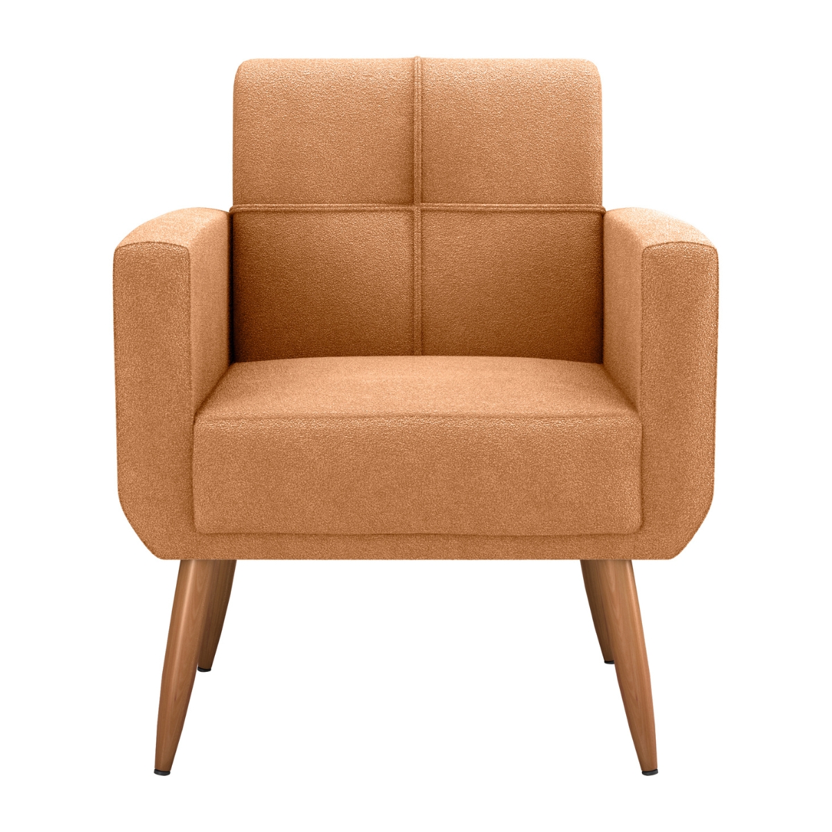 Poltrona Decorativa Itaqui Boucle Mostarda 