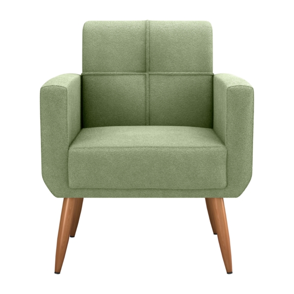 Poltrona Decorativa Itaqui Boucle Oliva