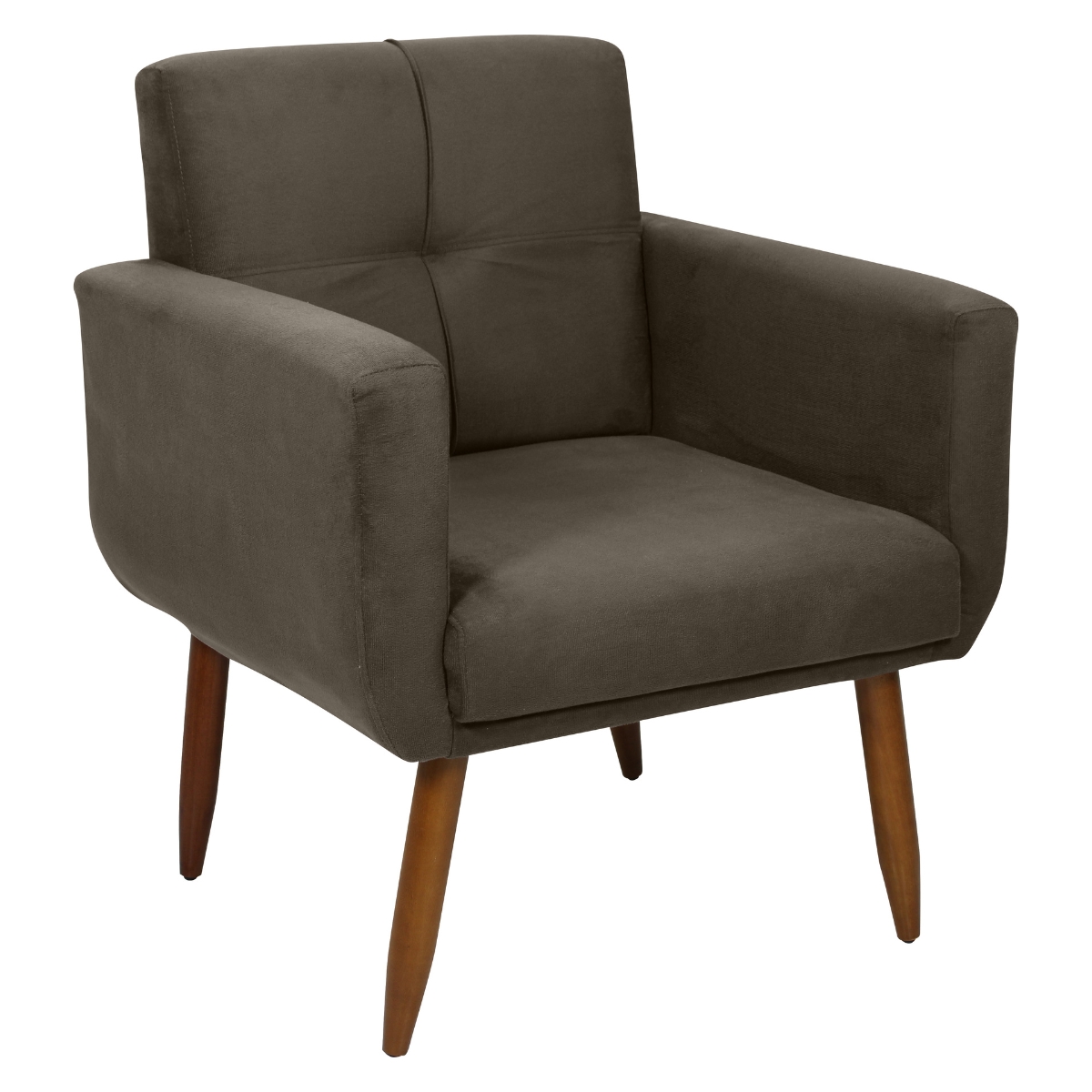 Poltrona Decorativa Itaqui Suede Cappuccino