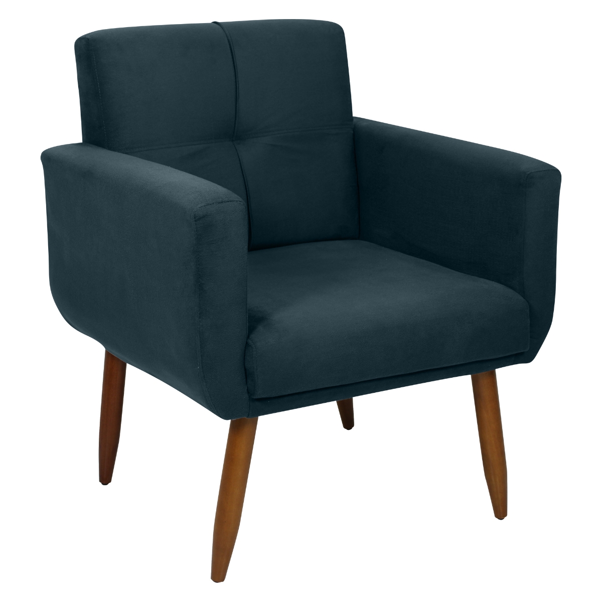 Poltrona Decorativa Itaqui Suede Petróleo