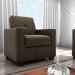 Poltrona Decorativa Jake Veludo Maserati Marrom