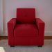 Poltrona Decorativa Jake Veludo Maserati Vermelho
