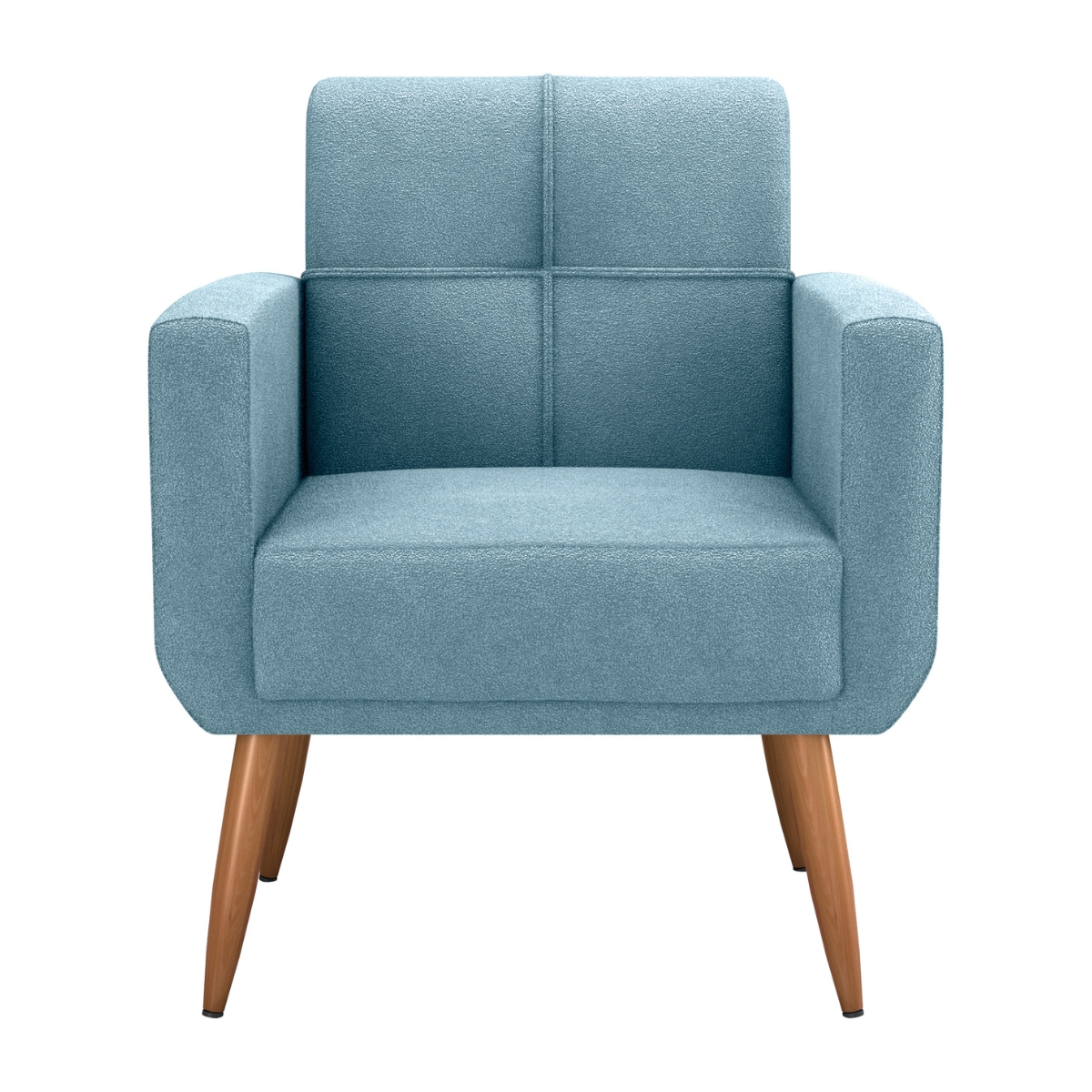 Poltrona Decorativa Juan Boucle Azul