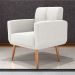 Poltrona Decorativa Juan Boucle Bege