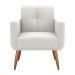 Poltrona Decorativa Juan Boucle Bege